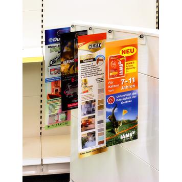 Banner Holder with Adhesive Bracket