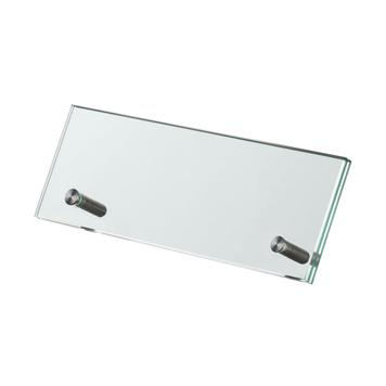 Safety Glass Nameplate Holder