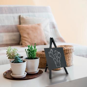 Mini Tapletop Chalkboard Easel