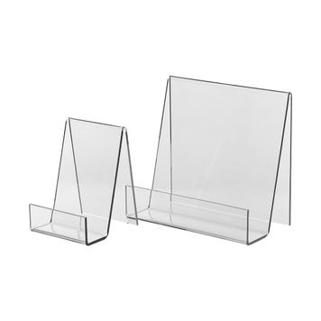B+L USA Acrylic Book Stand - Clear Acrylic Book Holder - Premium Acrylic  Book Stands for Display - Large Round 11 inch Open Book Display Stand -  Open