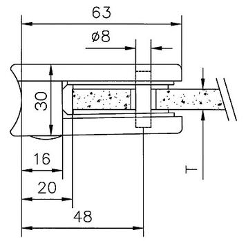 Glass Clamp for Mounting on Tubes