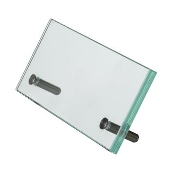 Safety Glass Nameplate Holder