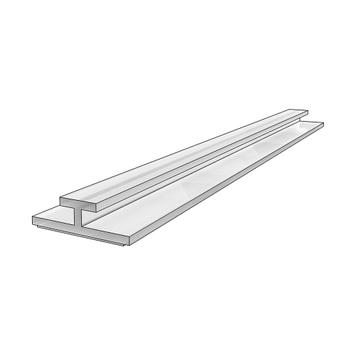 Adhesive T-Rail for Shelf Divider