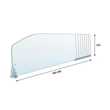 Series MP Curved Shelf Divider Without Stopper, With Break Points