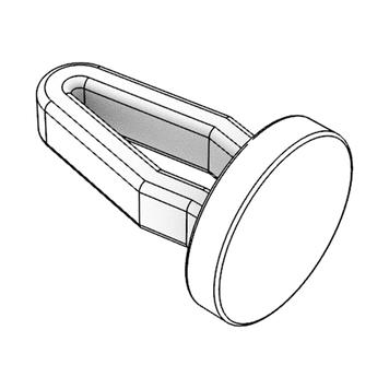 Shelf Talker Clip for Perforated Shelves