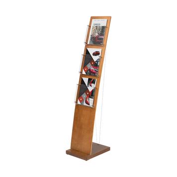 Wooden Letterhead Brochure Stand