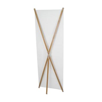 Wood X-Shaped Banner Display