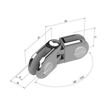 Chrome Plated Panel Connectors