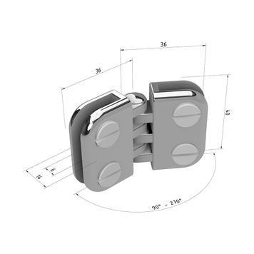 Chrome Plated Panel Connectors