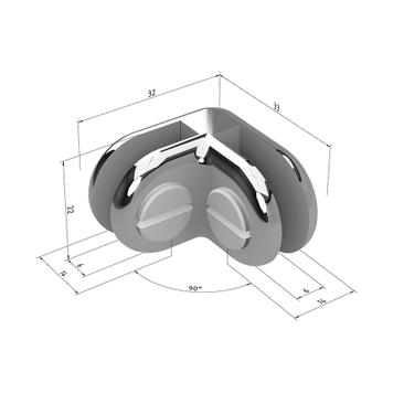 Chrome Plated Panel Connectors