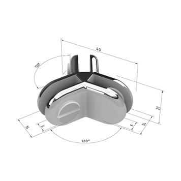 Chrome Plated Panel Connectors