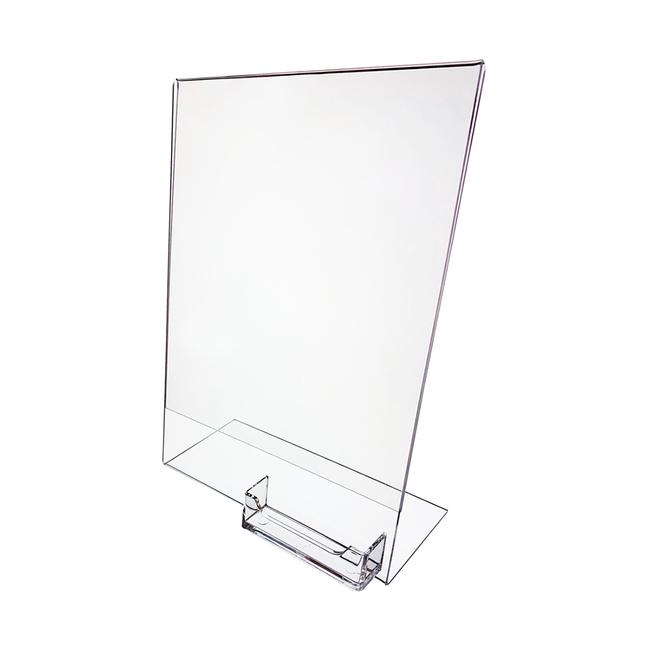 VKF Renzel USA Corp. Unico Base Sign Stand,Freestanding Aluminum Sign Holder,  4 Clamping Width, Holds Oversized Signs Up To 1.125 Inches Thick. Great  For Trade Shows, Stores