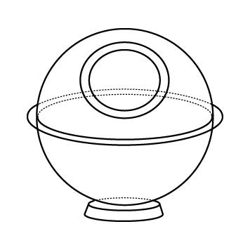 Spherical Acrylic Pick Bin