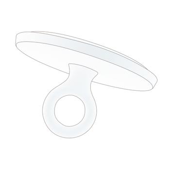 Plastic Adhesive Hook with Eyelet