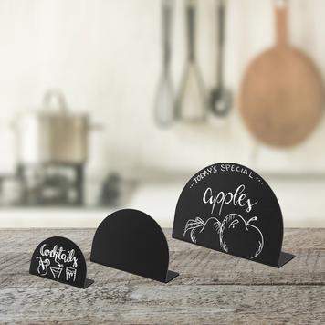 Semi-Circular Chalkboard Tabletop Display