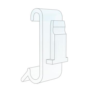 Clip for Tegometal Shelves for Price Display "Click" and ESL