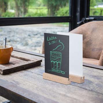 2 Part Menu Card Holder with Base