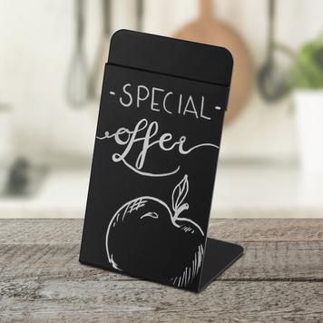 Countertop Slanted Chalkboard Stand