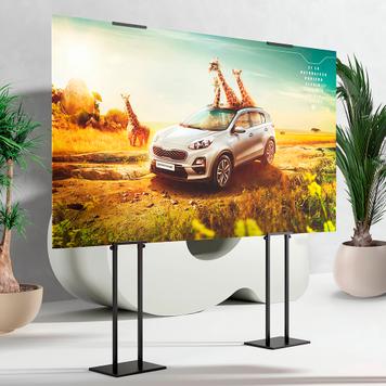 Adjustable Height Poster Stand