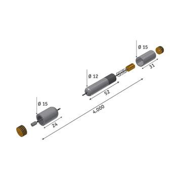 Cable Ceiling To Floor Mount System