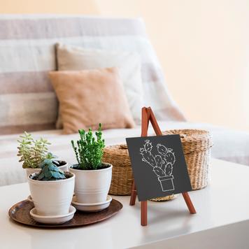 Mini Tapletop Chalkboard Easel