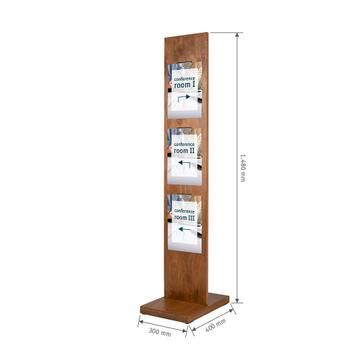 Double Sided Wooden Poster Stand