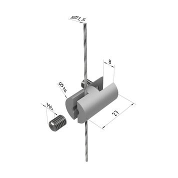 Cable Mounted Card Holder Clip