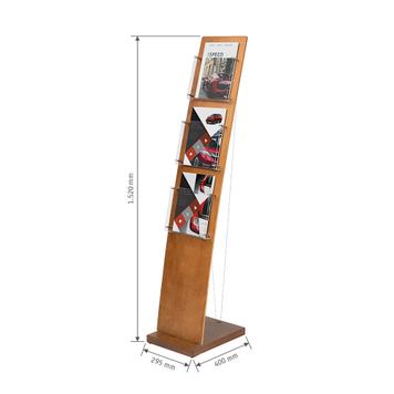 Wooden Letterhead Brochure Stand